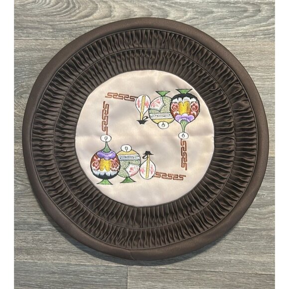 Vintage Bundle Handmade Korean Patchwork Floor Cushion Cover Throw Pillow Satin - Picture 2 of 16